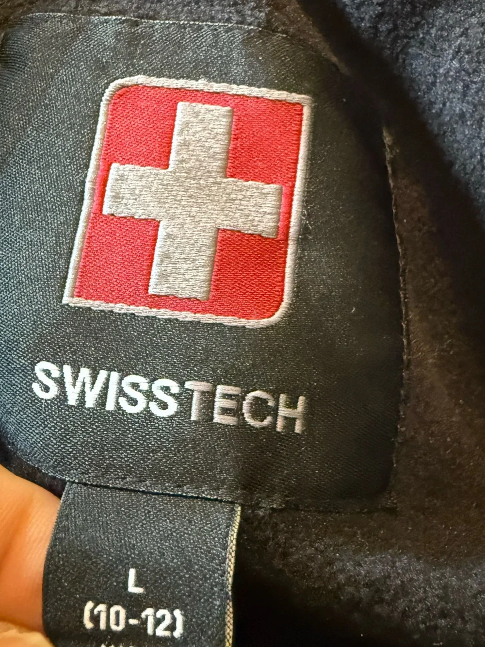 NWT Swiss Tech Navy Hooded Kids Puffer Jacket - Size 10-12